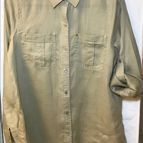 Michael Kors  Rami front button (Khaki) - Picture 3 of 8